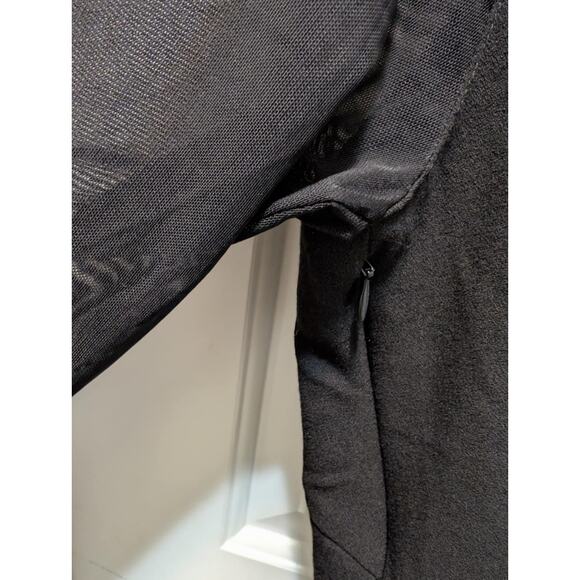 Cleo Aidar Black Short Dress Sheer Long Sleeve Semi-Formal Plus Size EU 50 US 20 - Picture 6 of 13